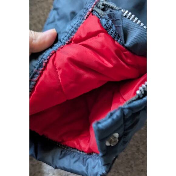 Vtg Davco Snowmobile Ski Suit Mens L Belted Insulated 80s Navy Red Coveralls - Picture 16 of 16